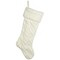 Northlight Cable Knit Christmas Stocking with Cuff - 21.5" - Cream